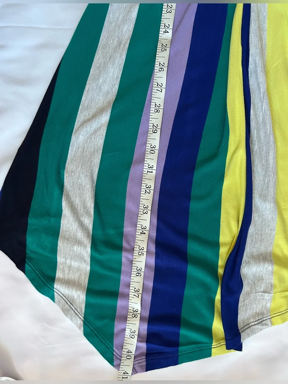 Apt. 9 Striped Twist Front Dress With Asymmetrical Hem Size Small